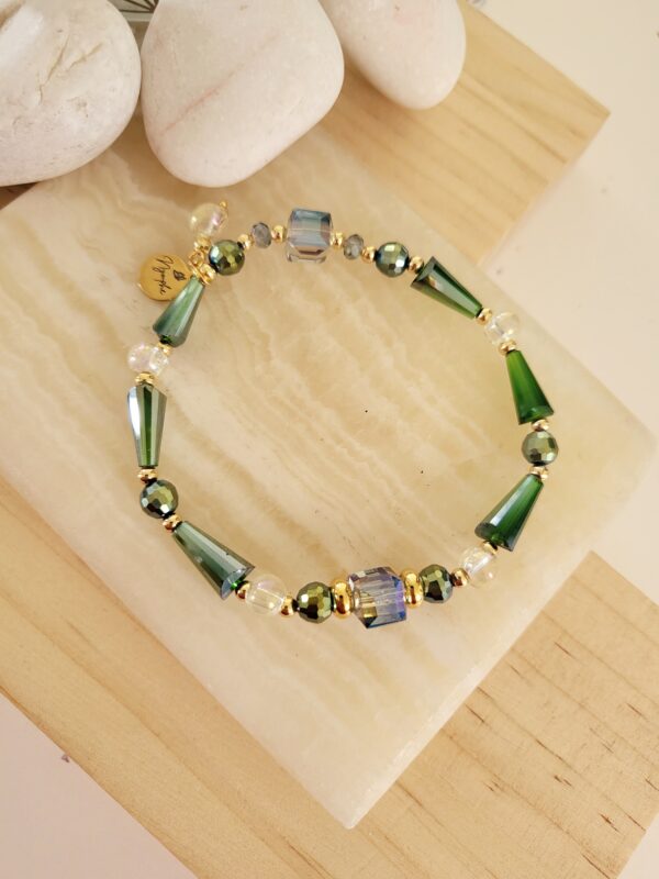 PULSERA CRYSTALFACET VERDE